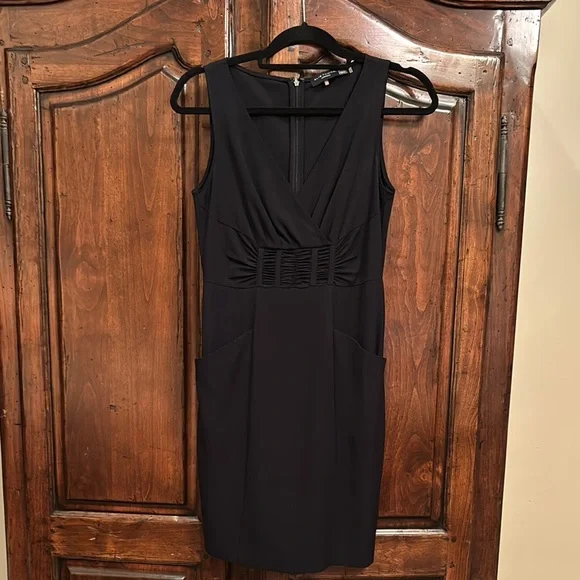 elie tahari black dress Silk Satin Dress Black / XS